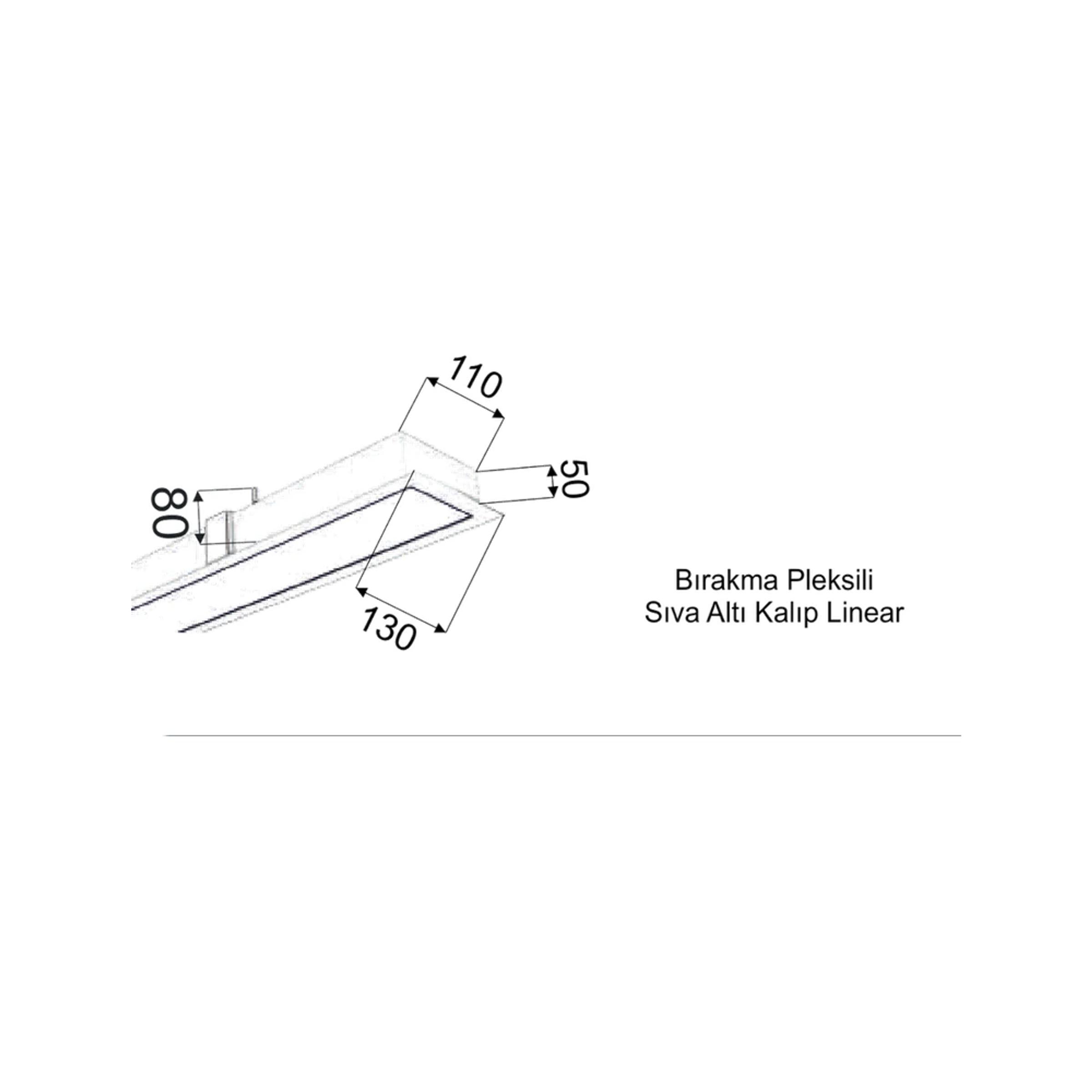 LLine Sıva Altı Linear 63W — görüntü 2