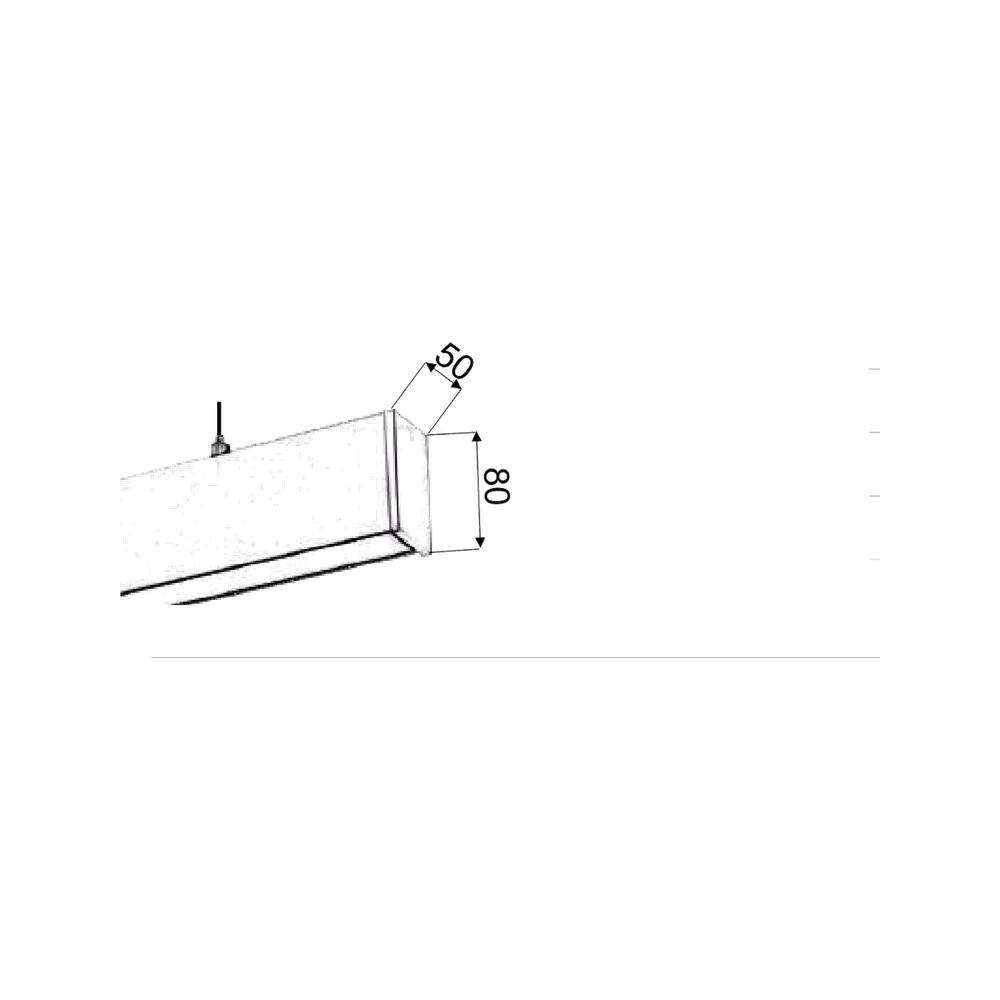 Outline Slim Dikdörtgen Linear 50W — görüntü 2