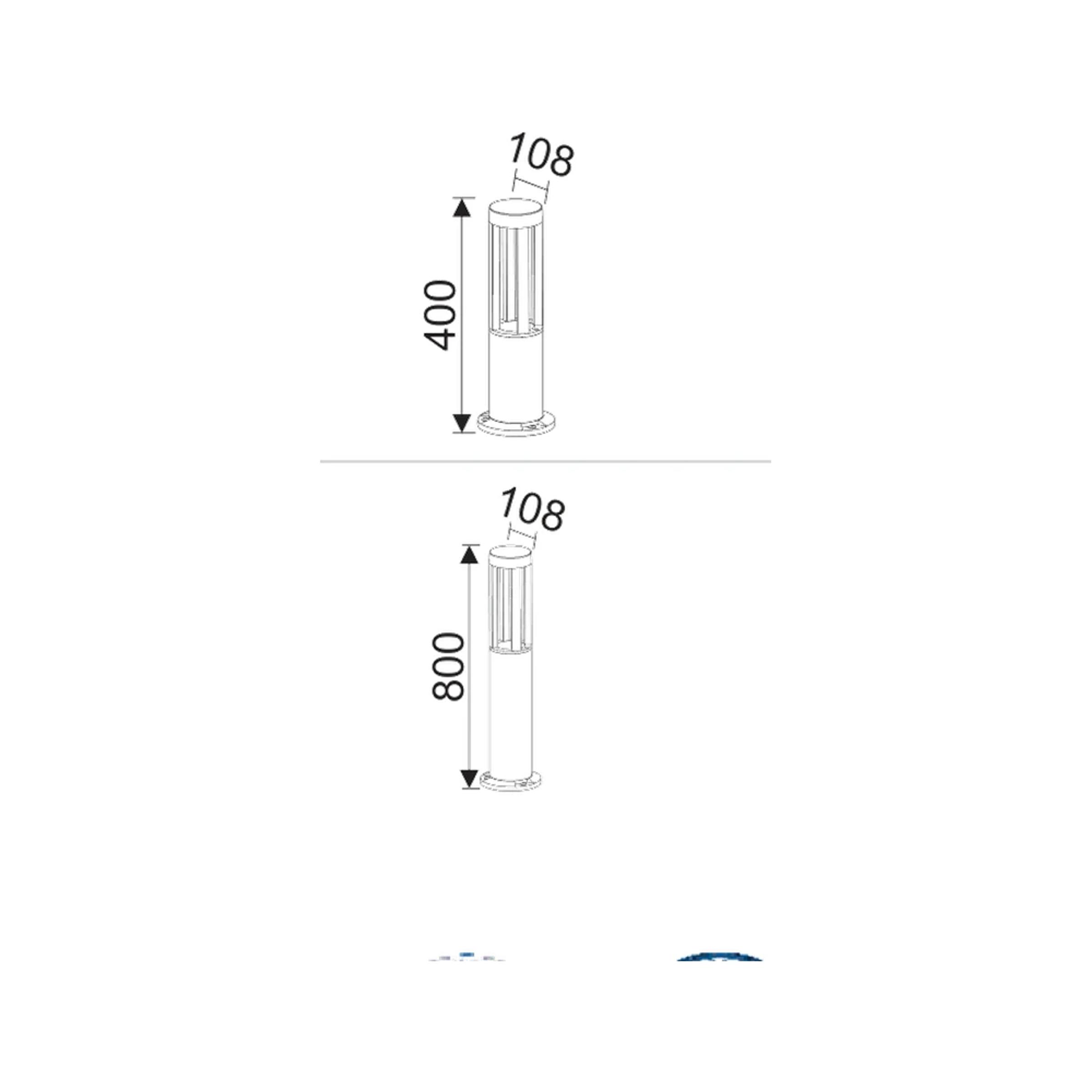 Tube Bollard Armatür 7W — görüntü 2