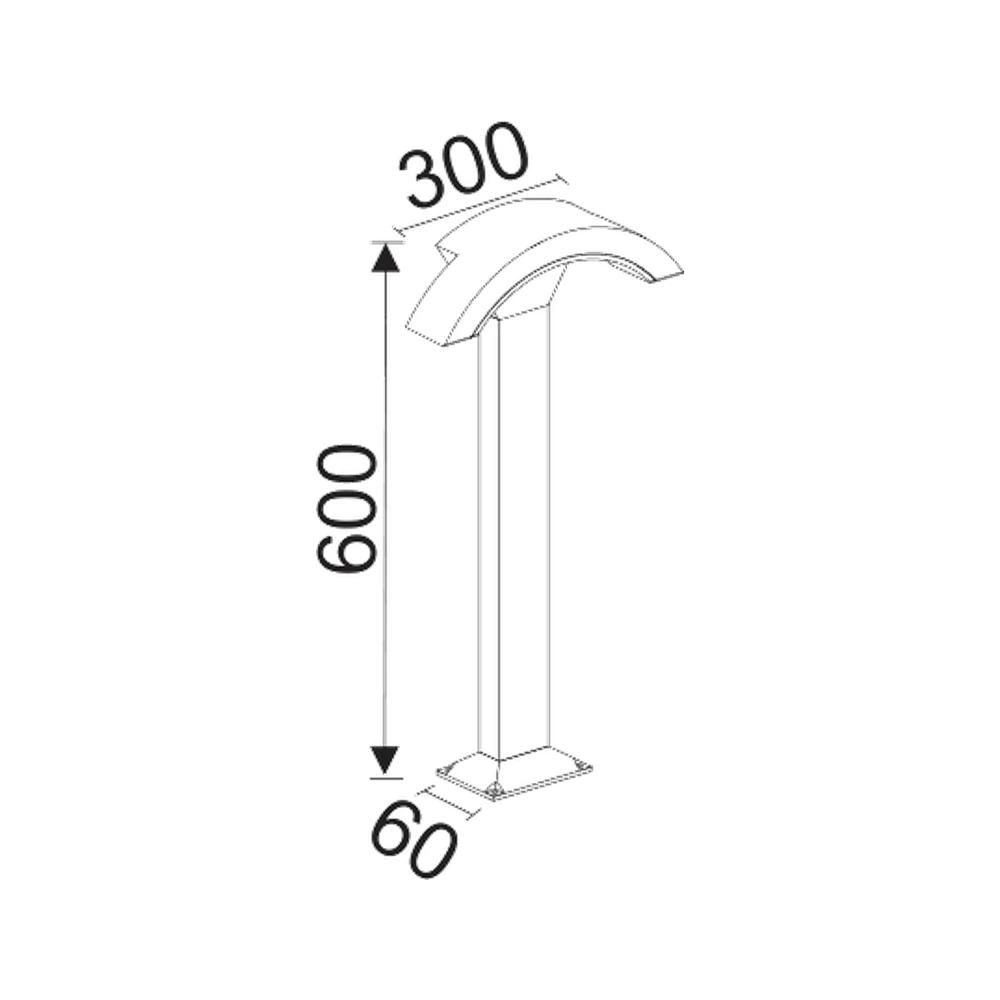 Arch Bollard Armatür 10W — görüntü 2