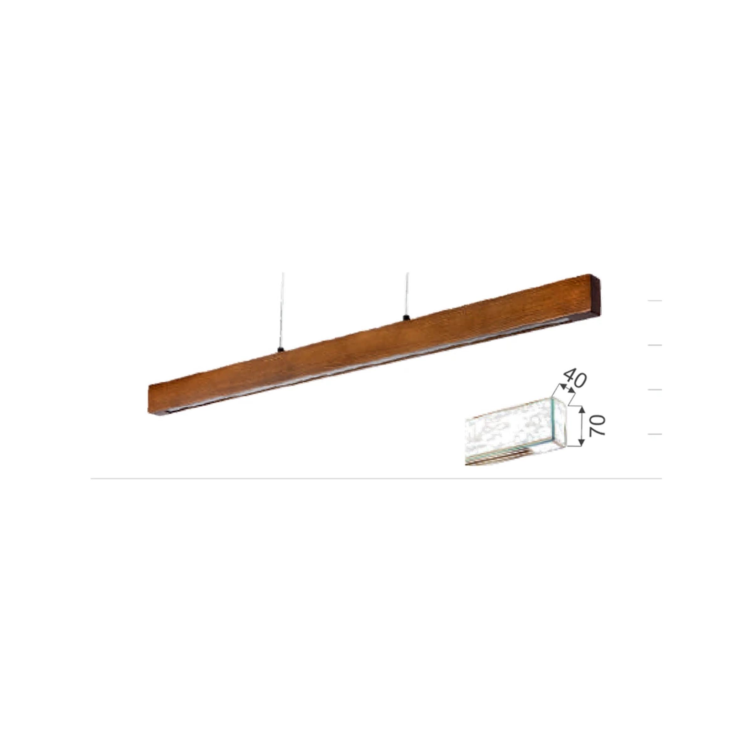 MassLine Ahşap Led Armatür 28W — görüntü 2