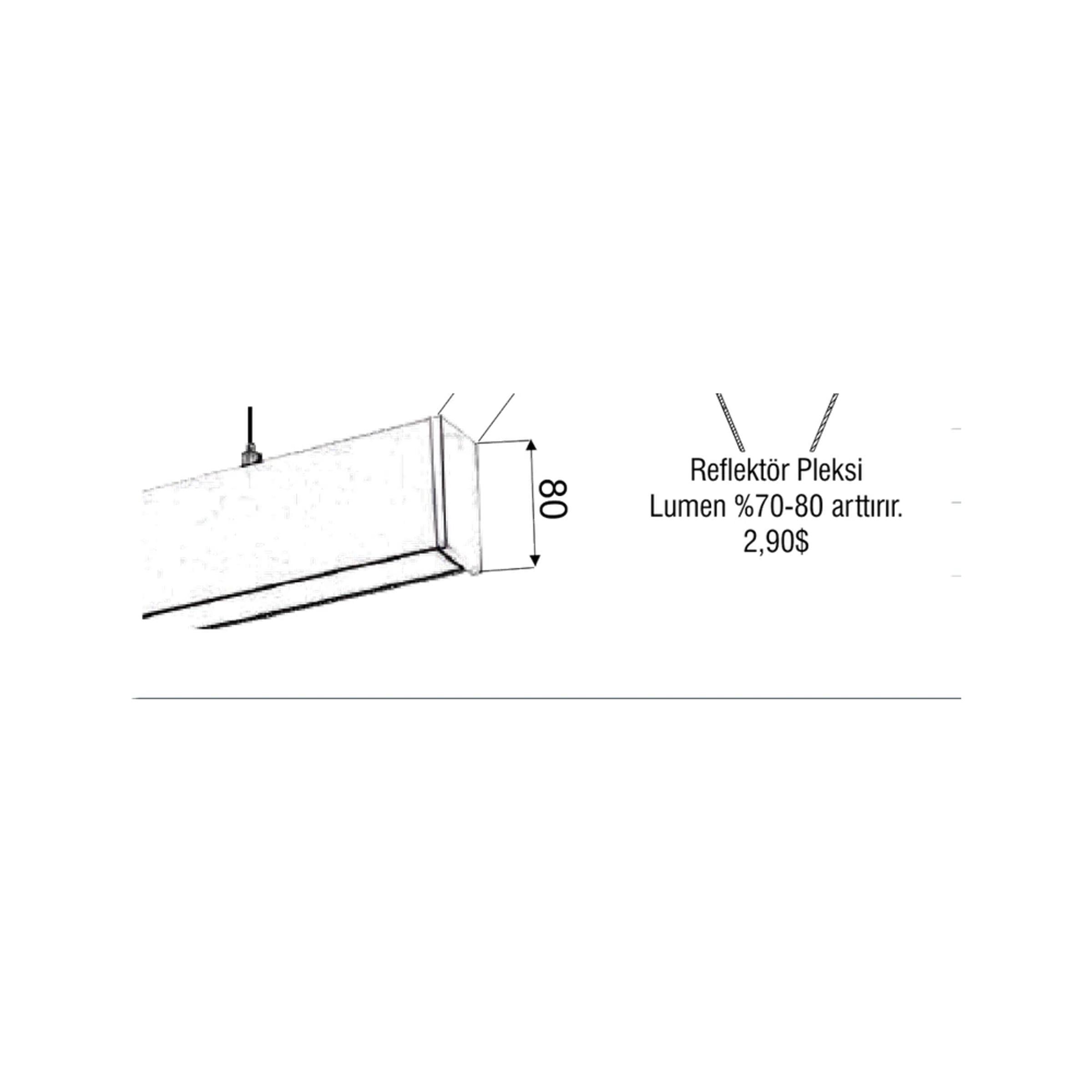 M-Line Sıva Üstü & Sarkıt Linear 75W — görüntü 2