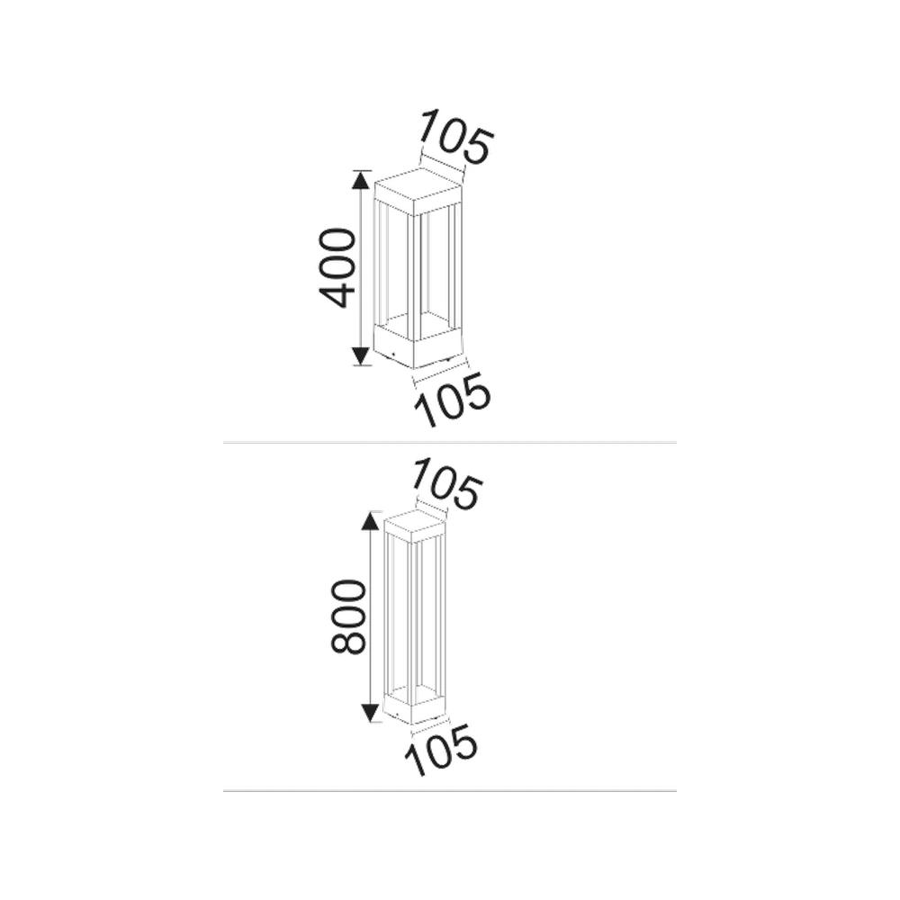 Cagix Bollard Armatür 7W — görüntü 2