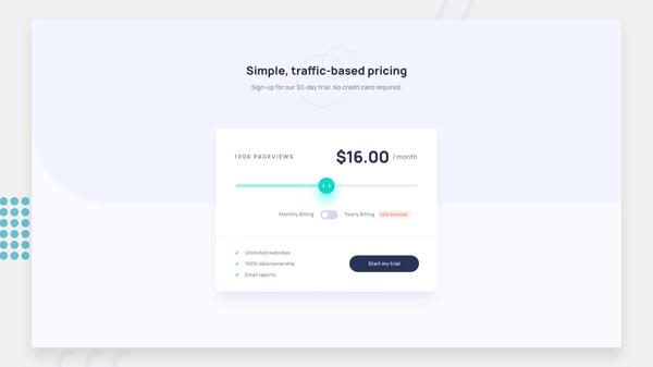 pricing component desktop preview