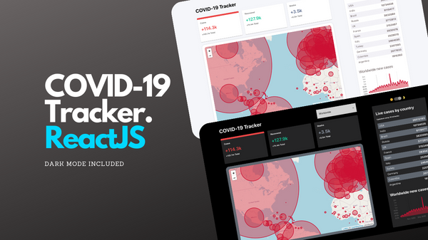 covid tracker web application react js api