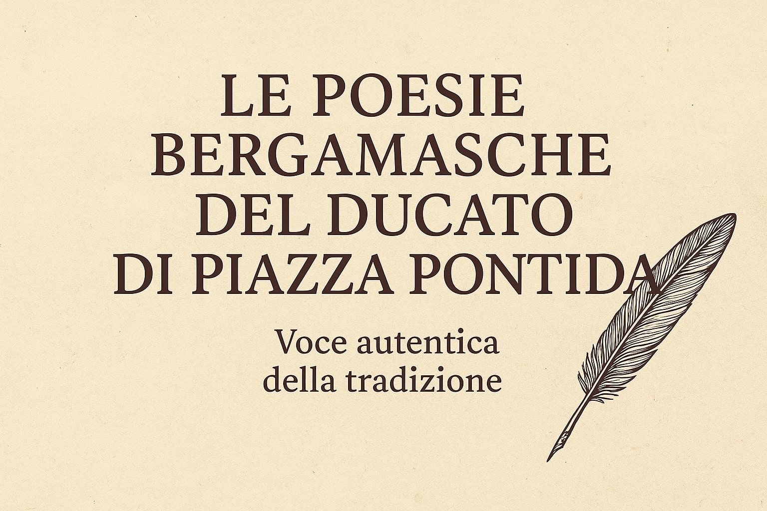 Bergamasque folk style evoking the culture and dialect poetry of the Ducato di Piazza Pontida.