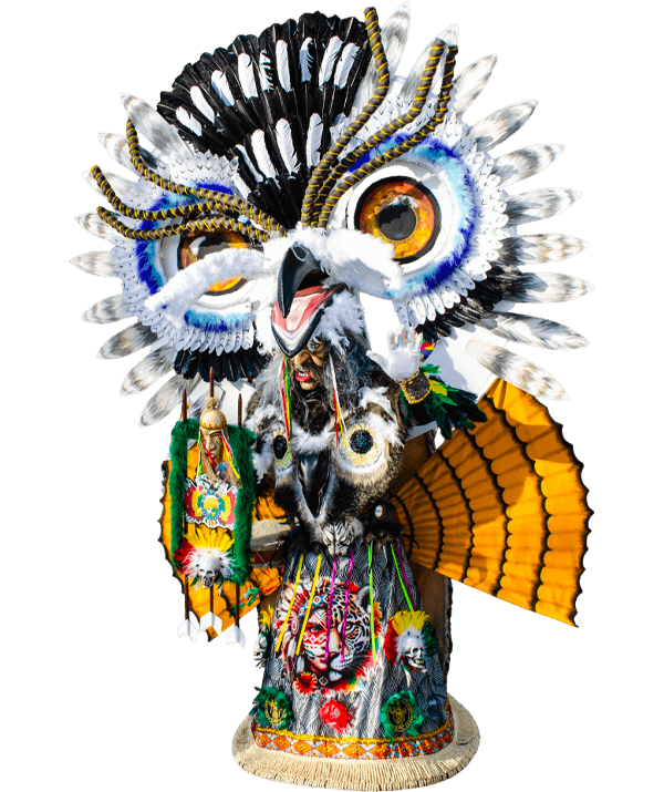 Colorful mask worn during the Mezza Quaresima Parade of the Ducato di Piazza Pontida, symbolizing Bergamo’s traditions and folklore.