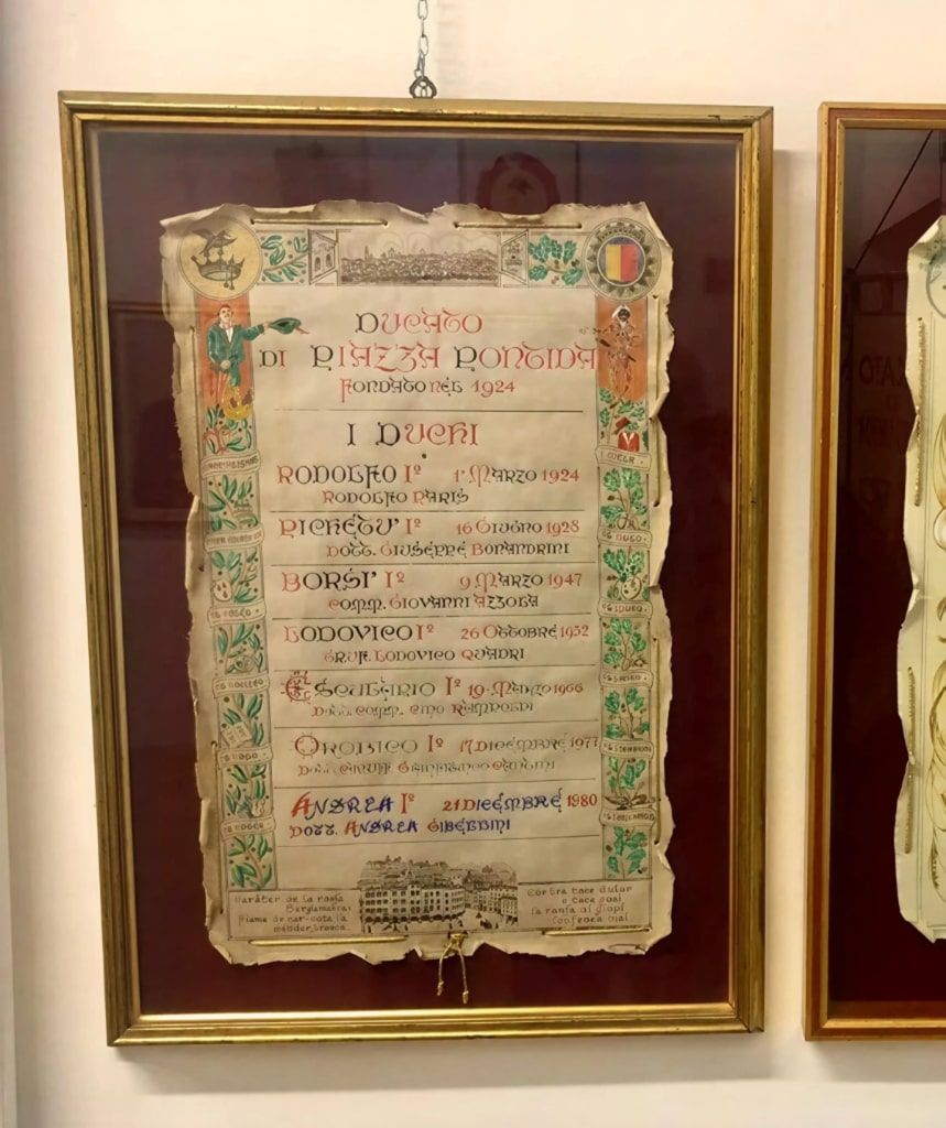 Page dedicated to the Dukes of Piazza Pontida from 1924 to today, featuring the founders and current members, their role in promoting Bergamo’s traditions, culture, and folklore, and their contributions to the Ducato’s activities