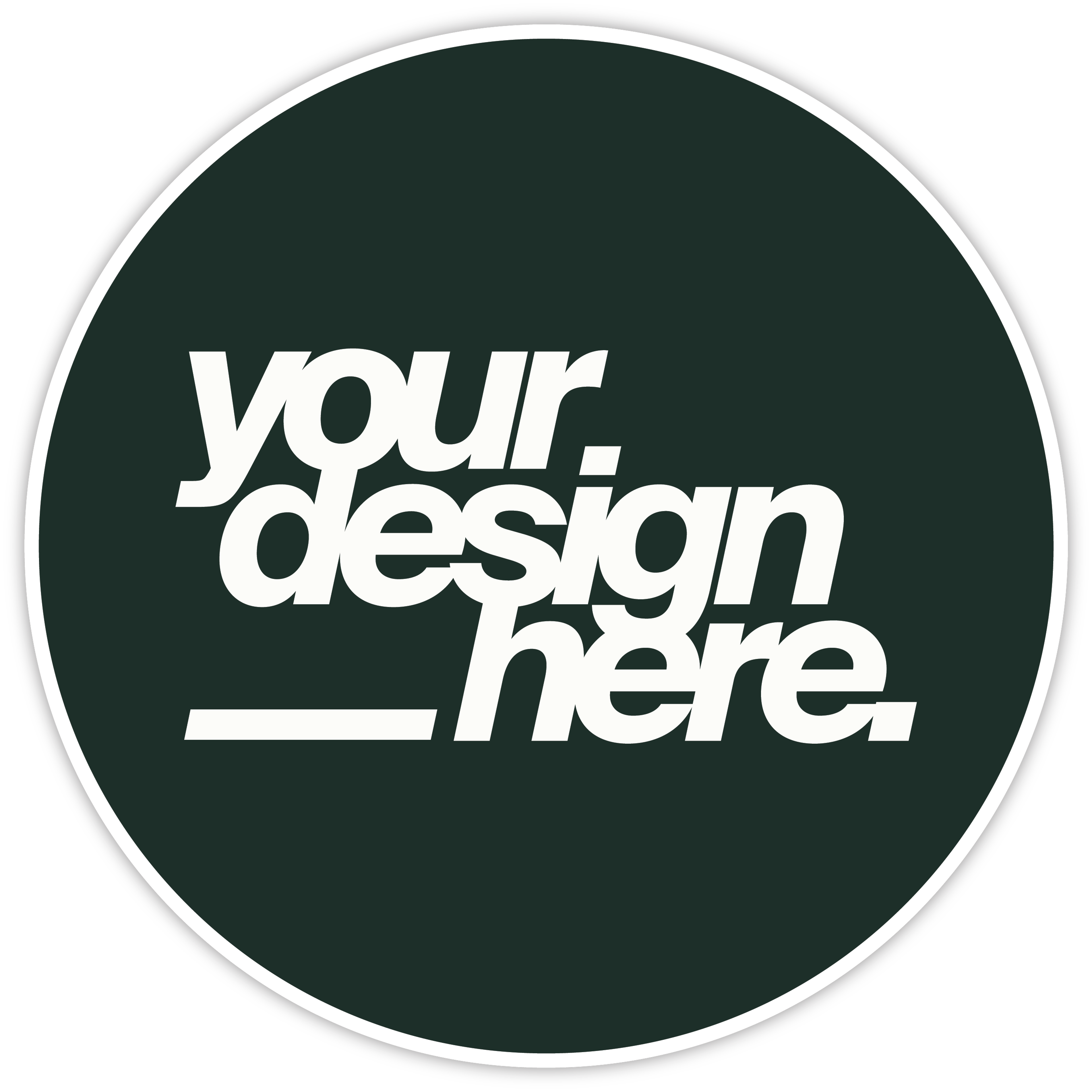 Round Sticker - Any Color