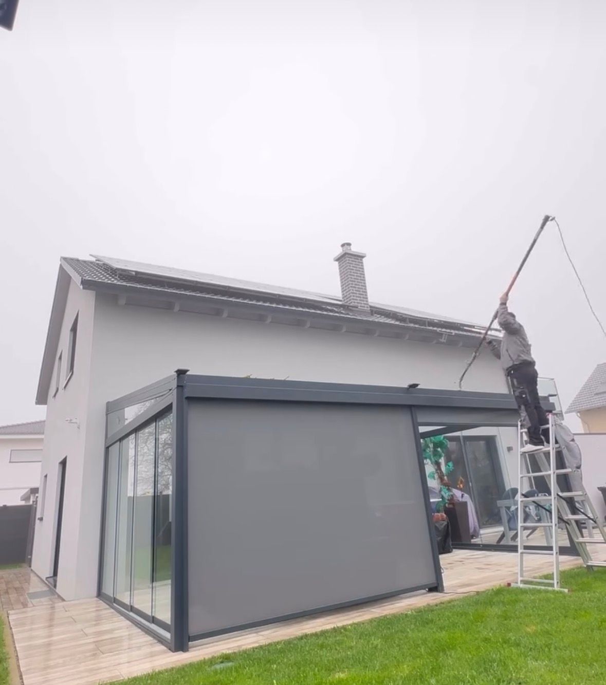 Wintergartenreinigung