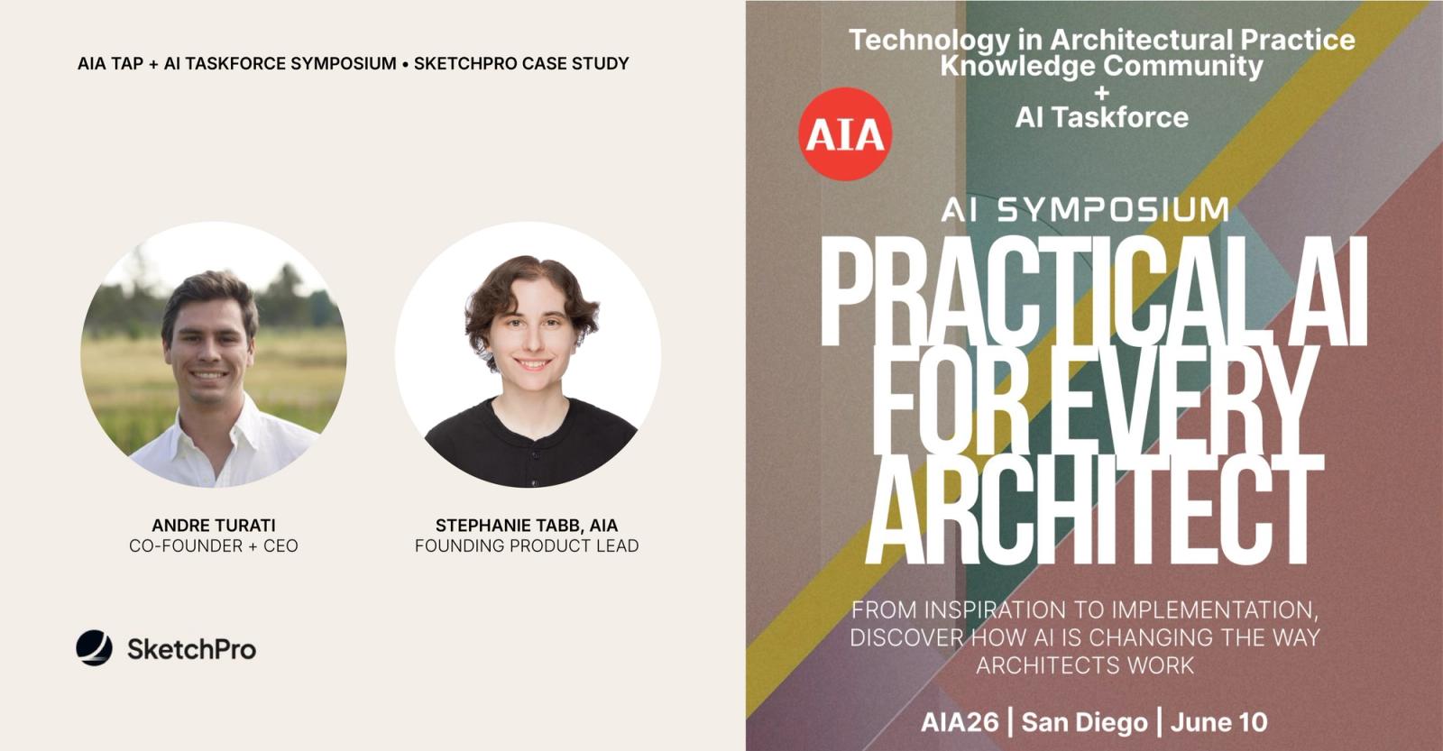 SketchPro Selected to Present at the AIA26 AI Symposium