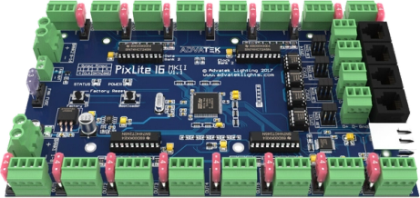 Advatek PixLite®16 Mk2 pixel controller angle view