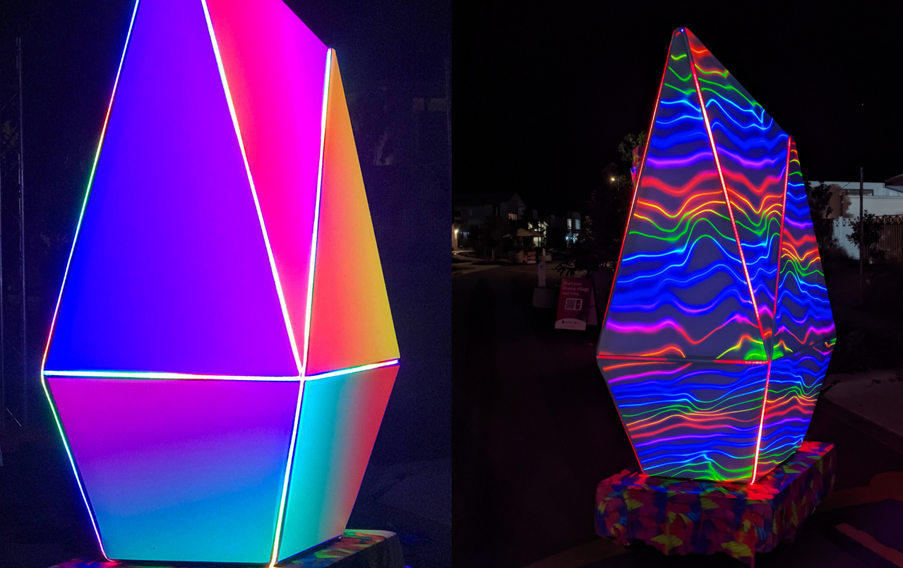 Advatek pixel control brings colors to life at Aura Alive