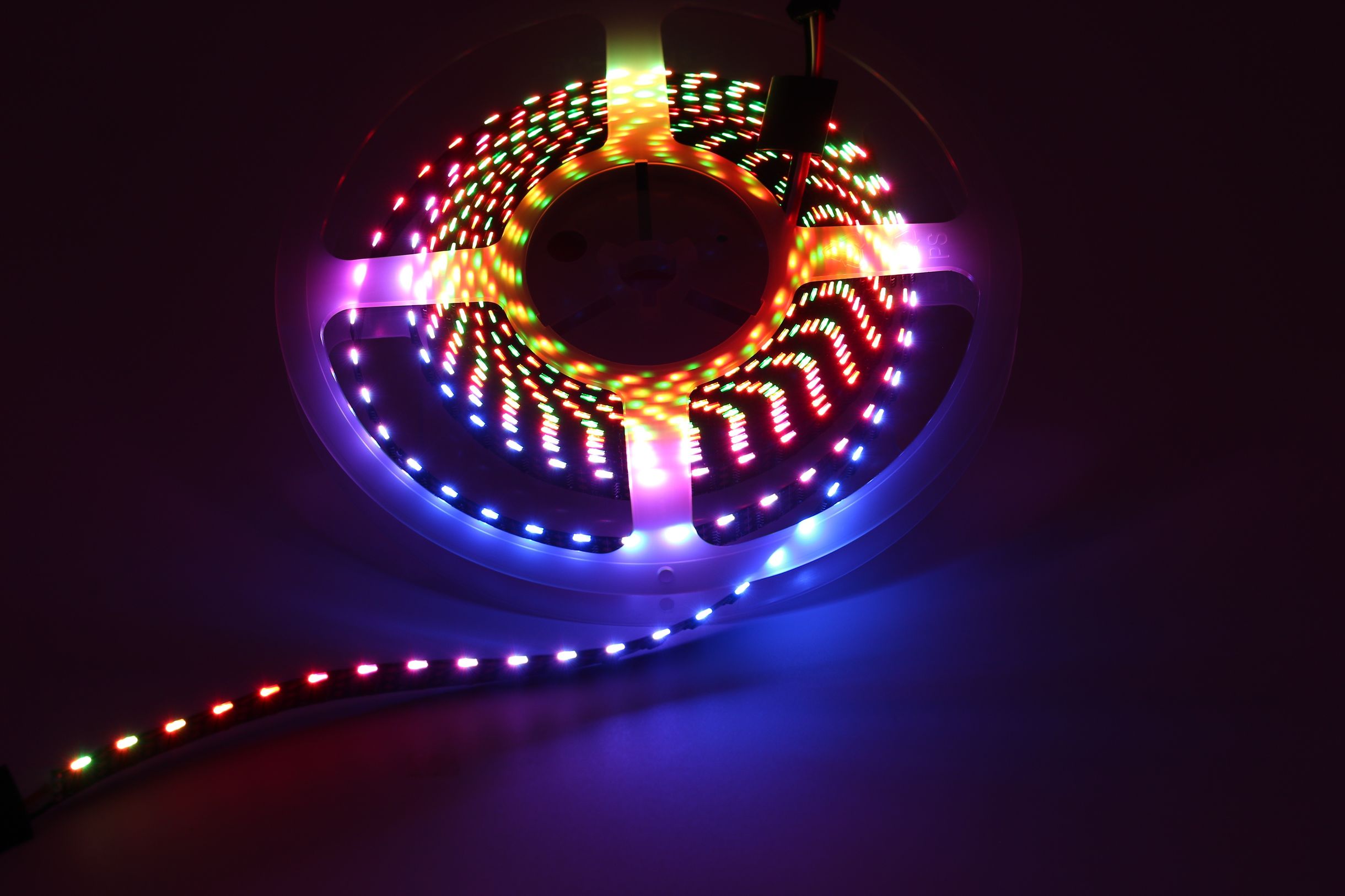 Dithering & Gamma Correction illustrated on LED pixel light string