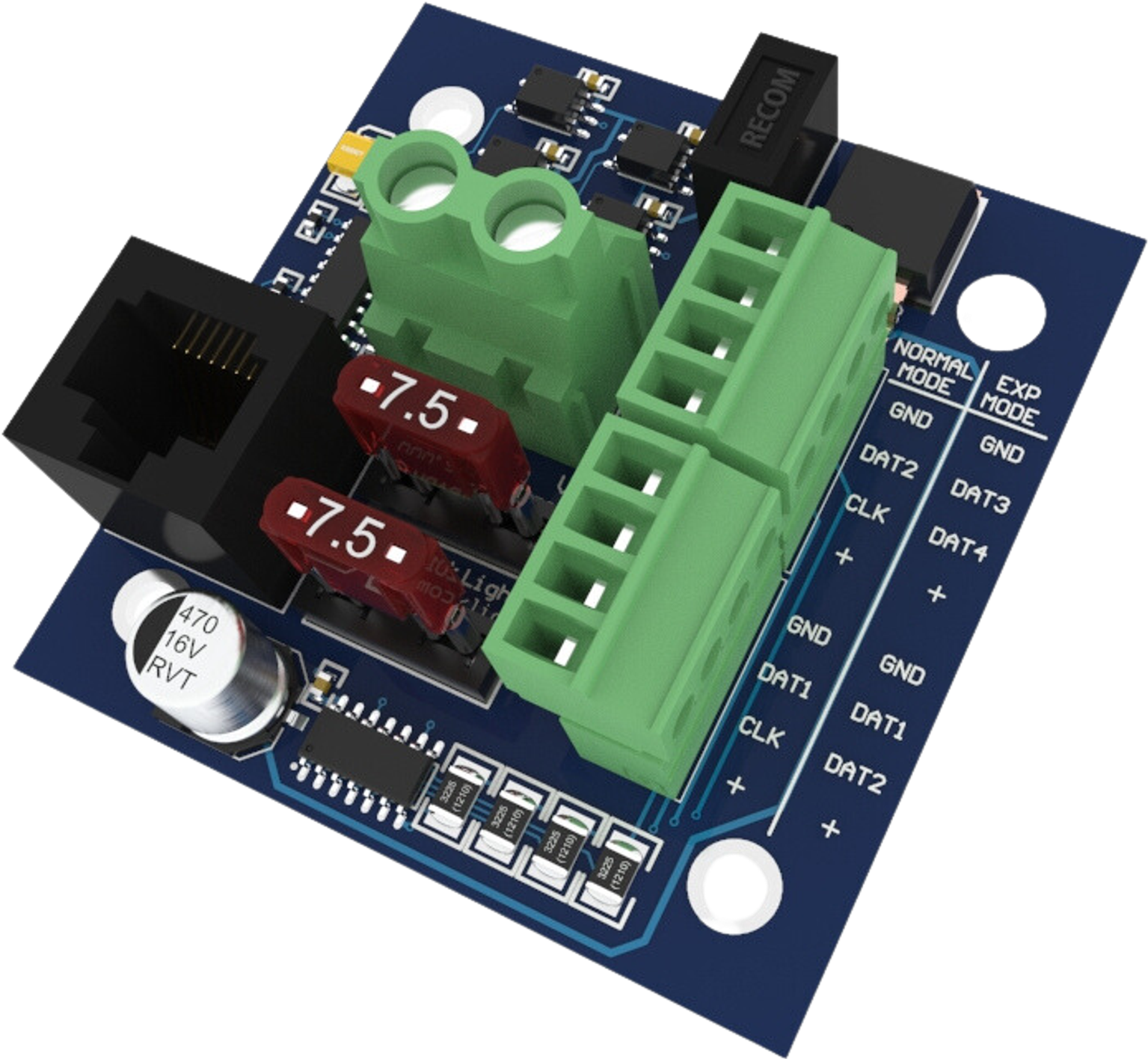 Advatek PixLite® Long Range Isolated Receiver top angle view