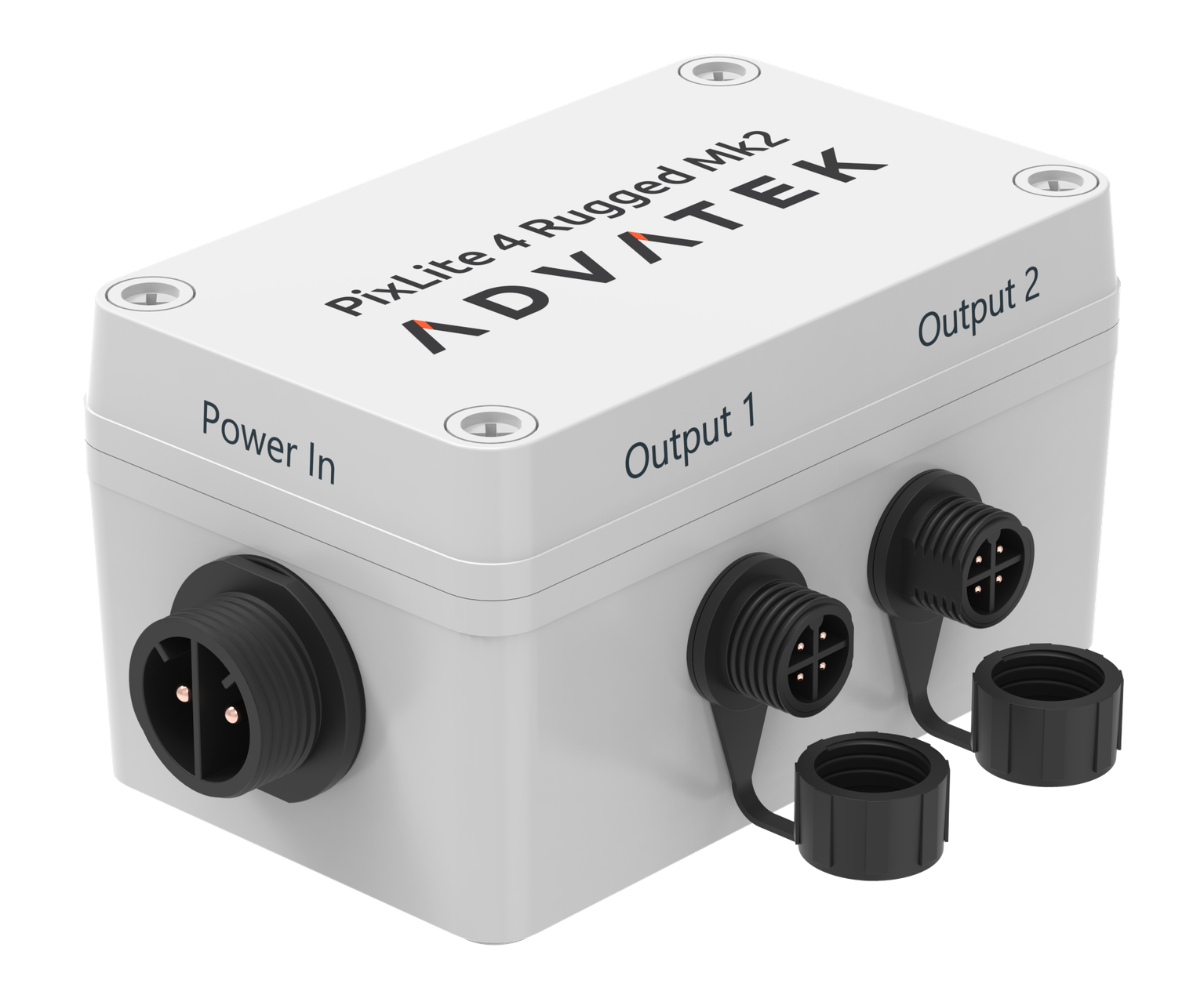 Advatek PixLite® 4 Rugged Mk2 pixel controller side View