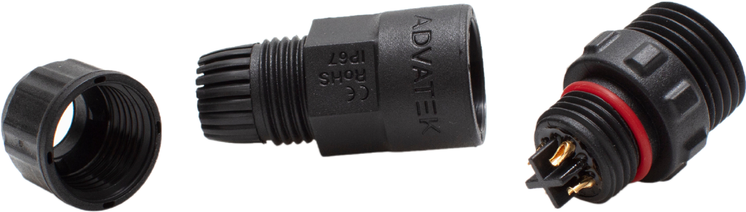 Male Field Installable Connectors - 8 Pack