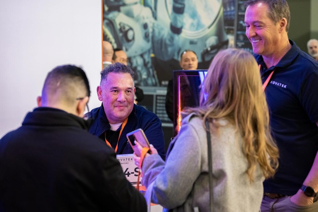 Advatek customer service team at ISE2024