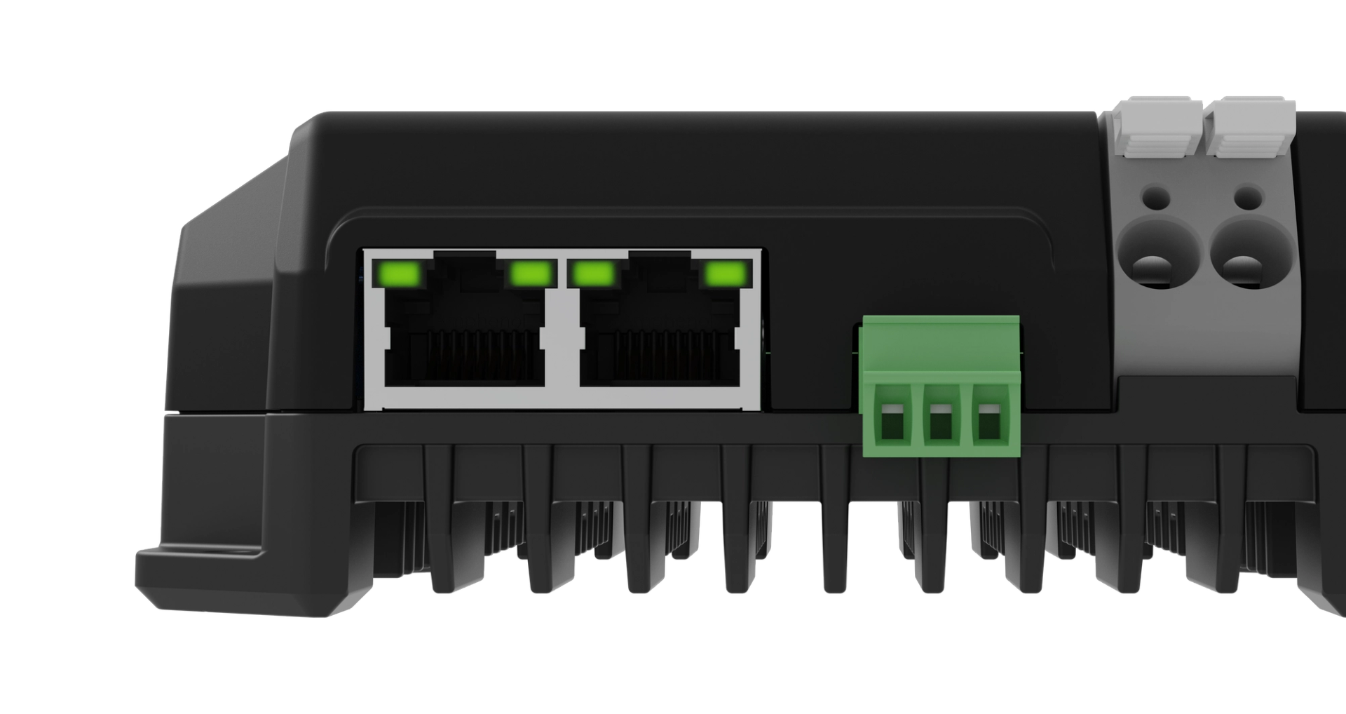 A4-S Front closeup Advatek PixLite® A4-S Mk3 Pixel Controller front closeup view