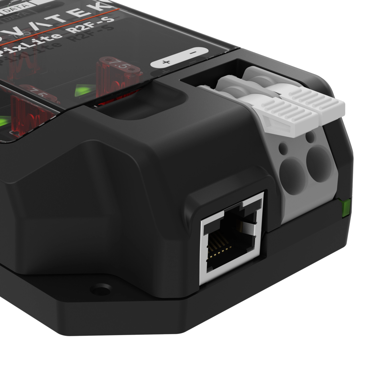 Advatek PixLite® R2F-S Long Range Receiver front angle view