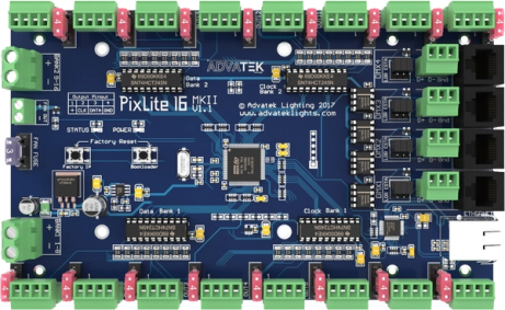 Advatek PixLite®16 Mk2 pixel controller top view