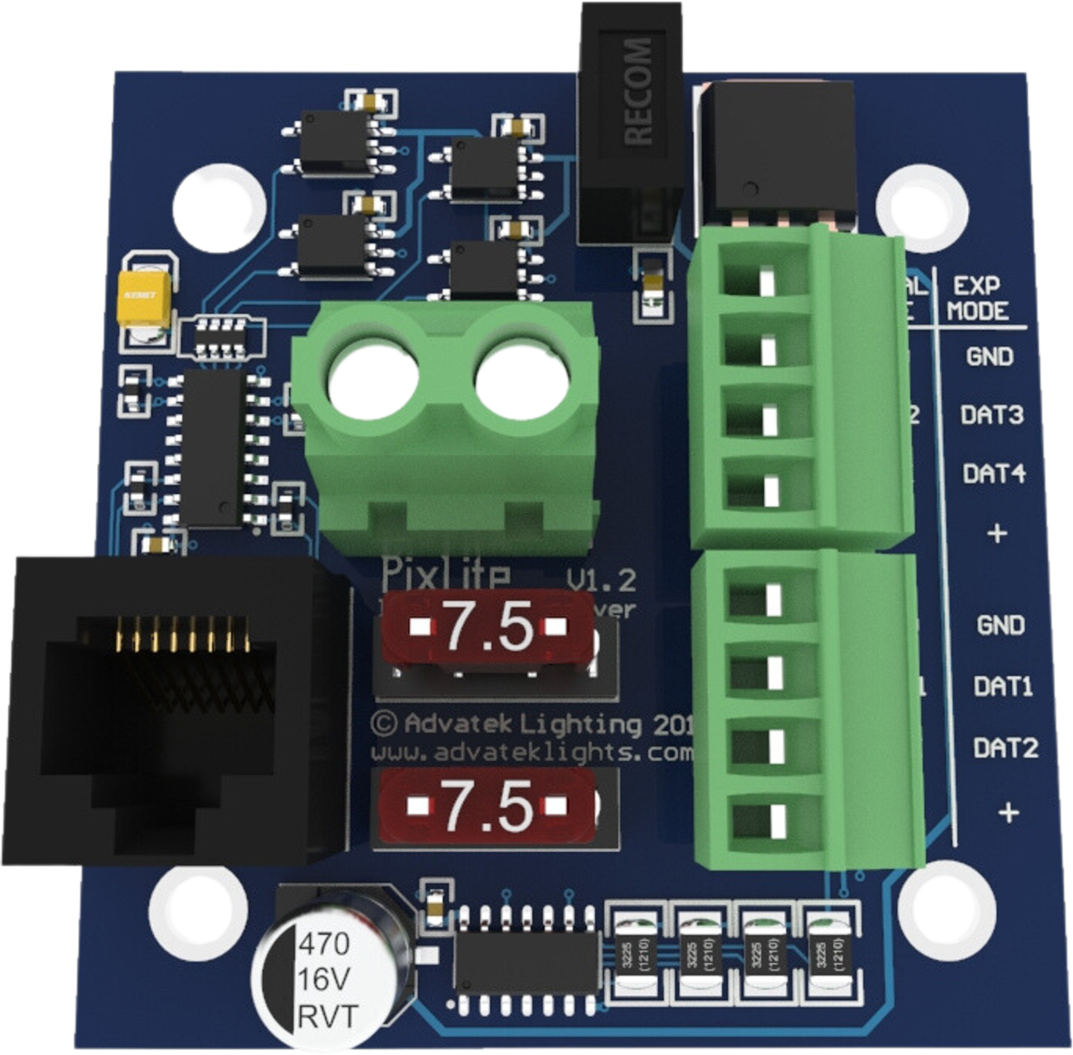 Advatek PixLite® Long Range Isolated Receiver top view
