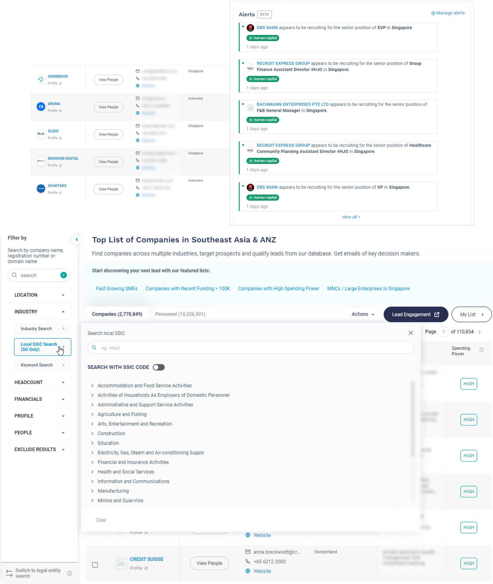 Here's a quick snapshot of what the platform looks like