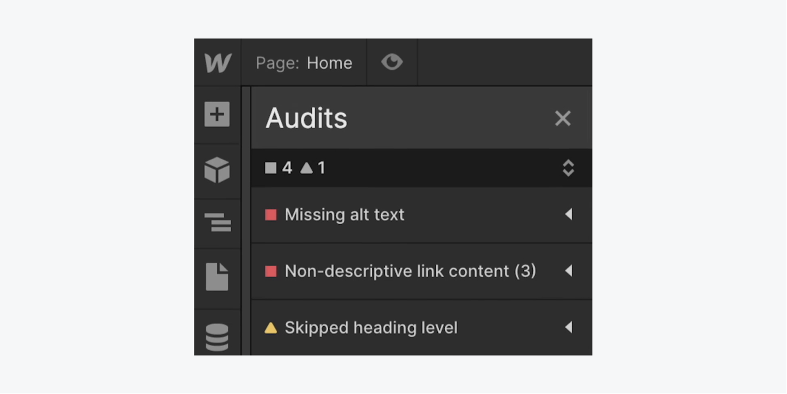 Press Alt/Option + U on your keyboard to quickly expand or collapse all items in the Audit panel.