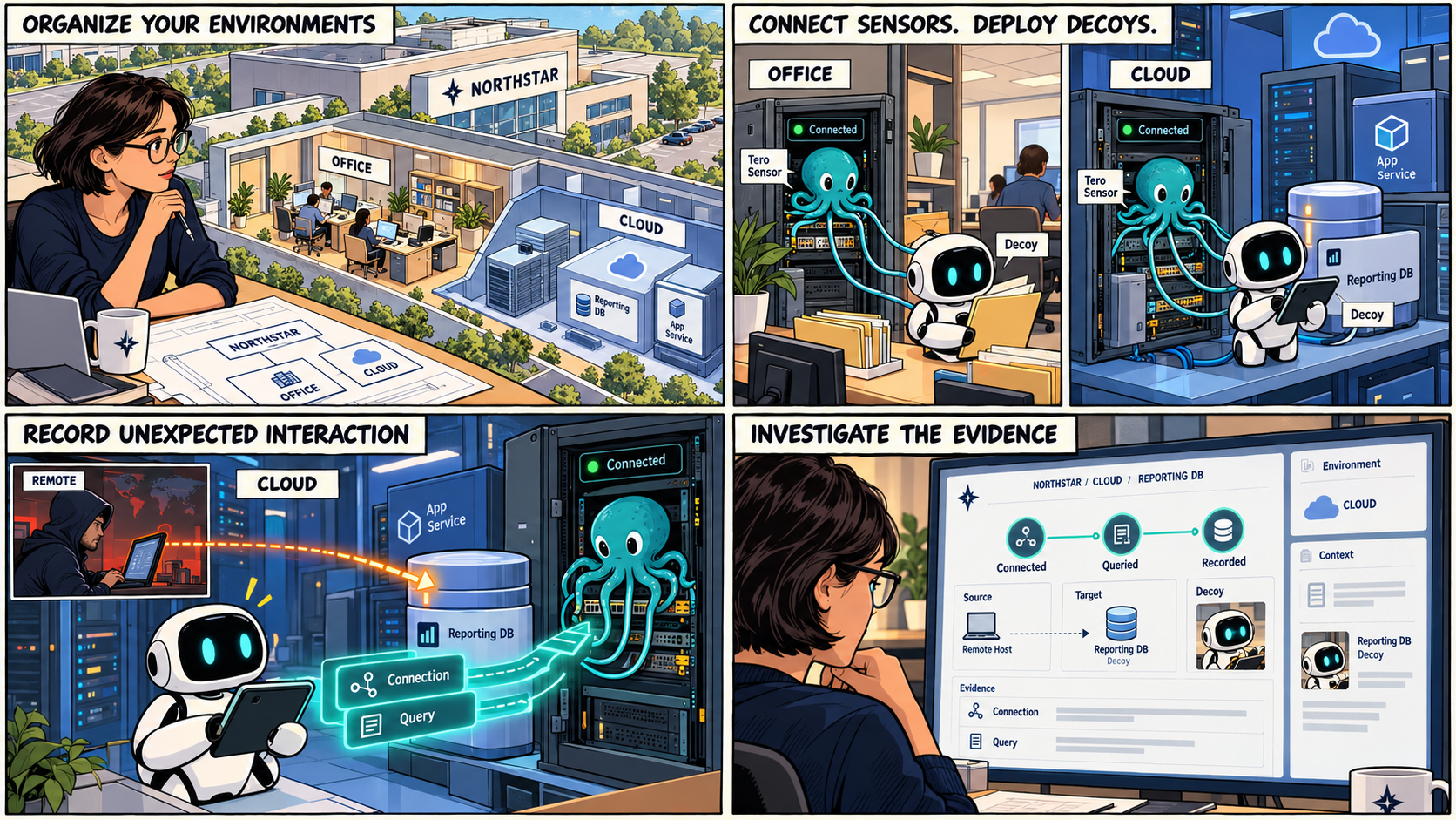 How Tero Works: From Organization to Investigation