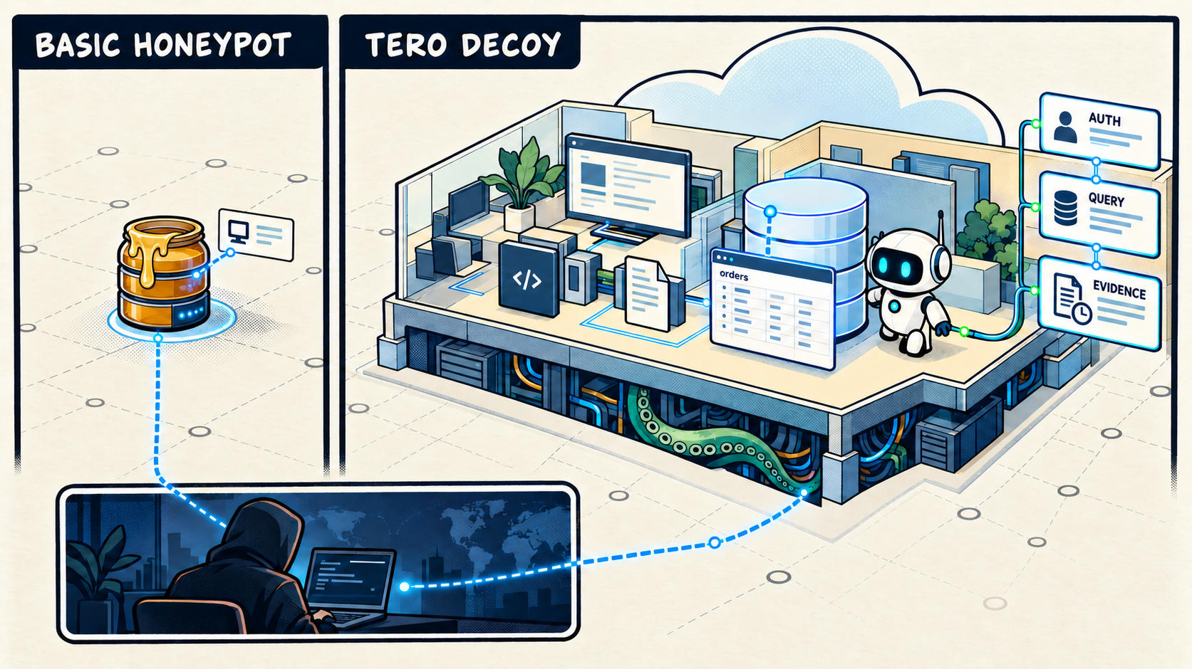 What Makes a Tero Decoy Different From a Basic Honeypot?