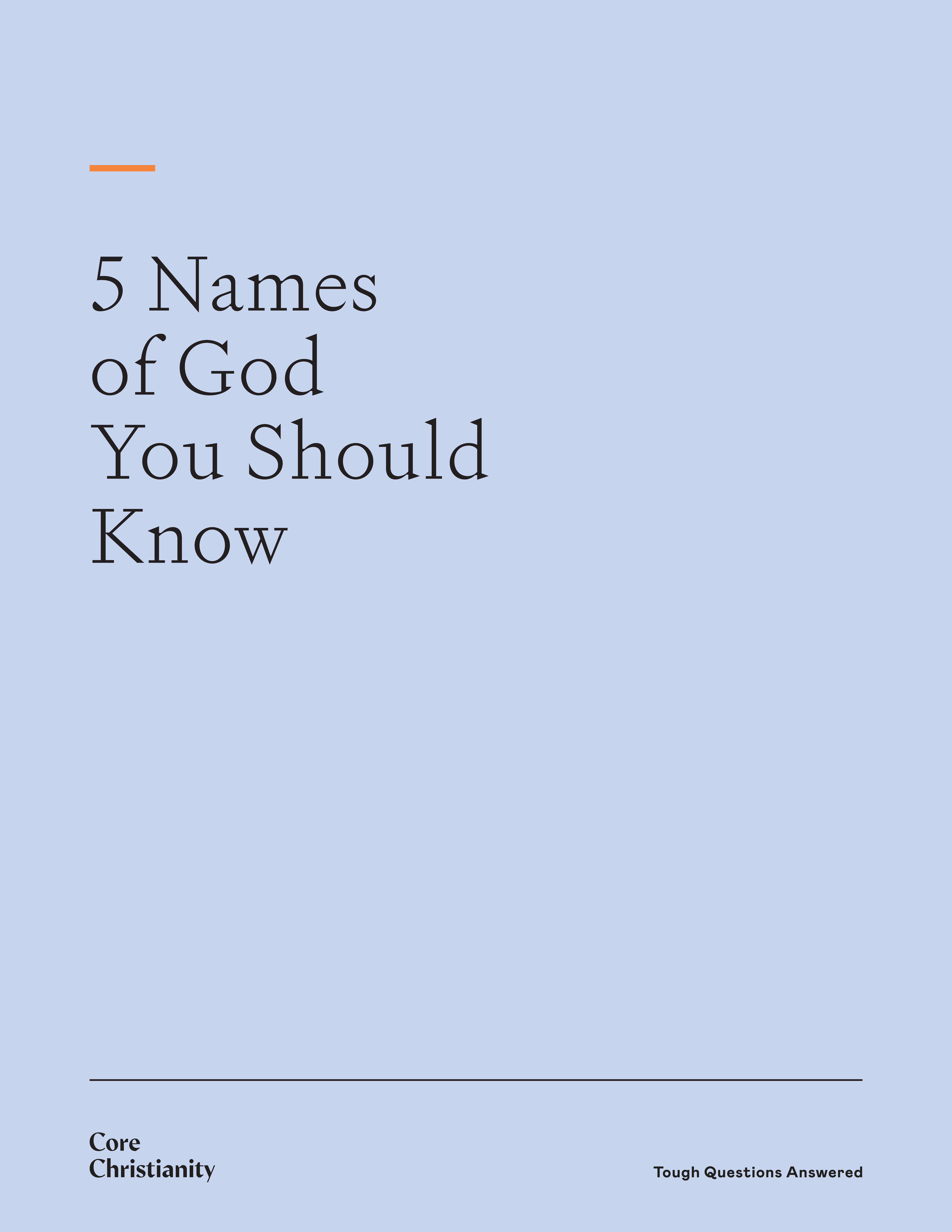 5 Names of God
