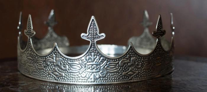 Vintage royal crown for man, jewellery