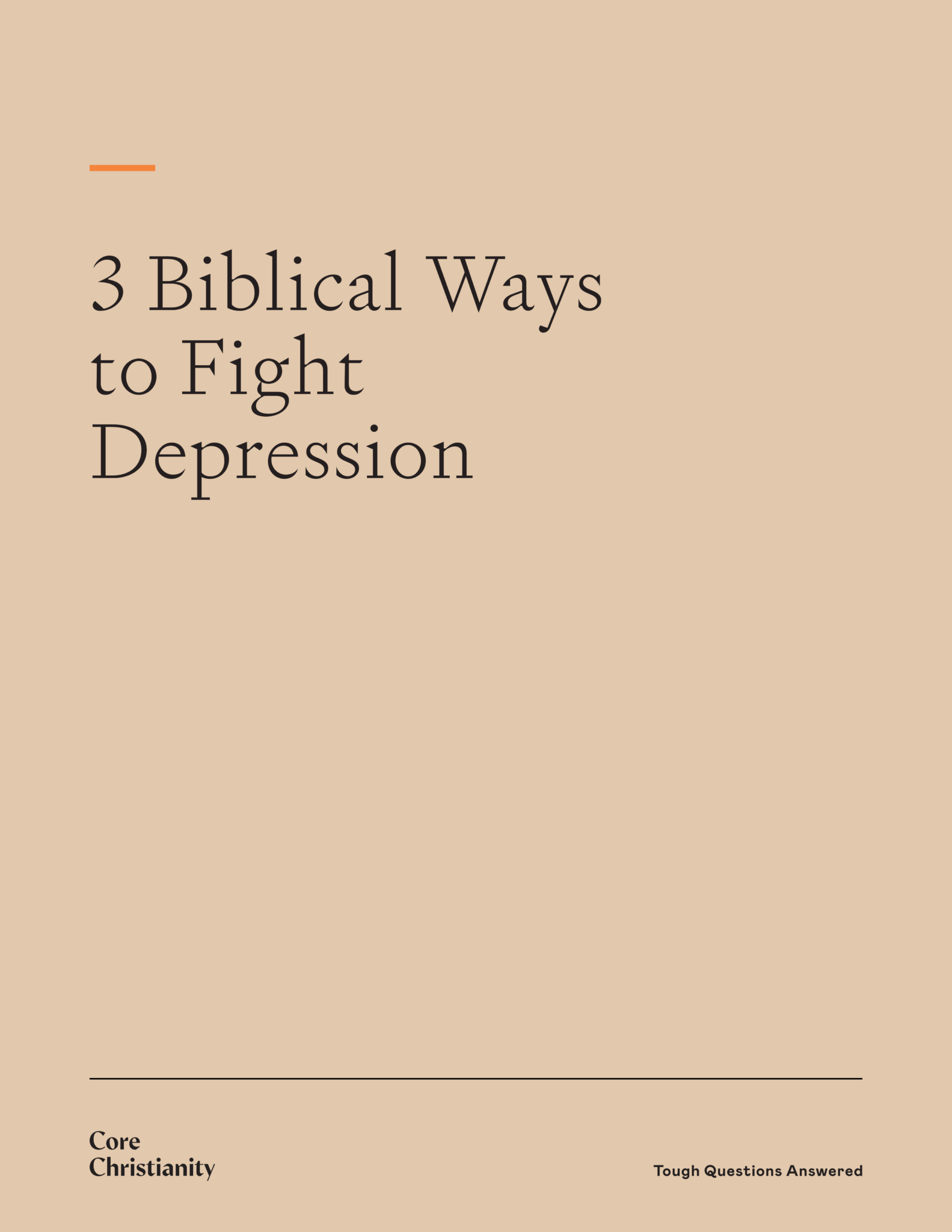 3 Biblical Ways to Fight Depression