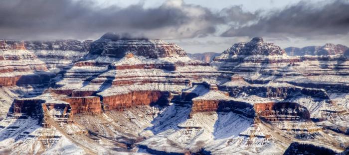 Mountains with snow