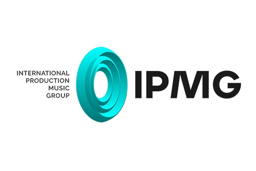 Logo for International Production Music Group, one of our affiliates and partners.