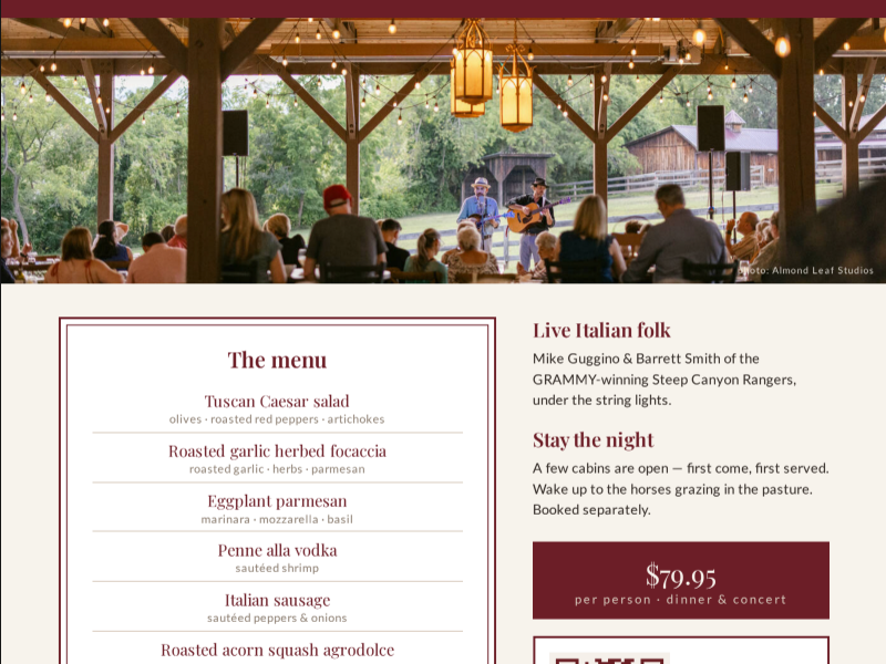 The Farm: Asheville Wedding & Event Venue