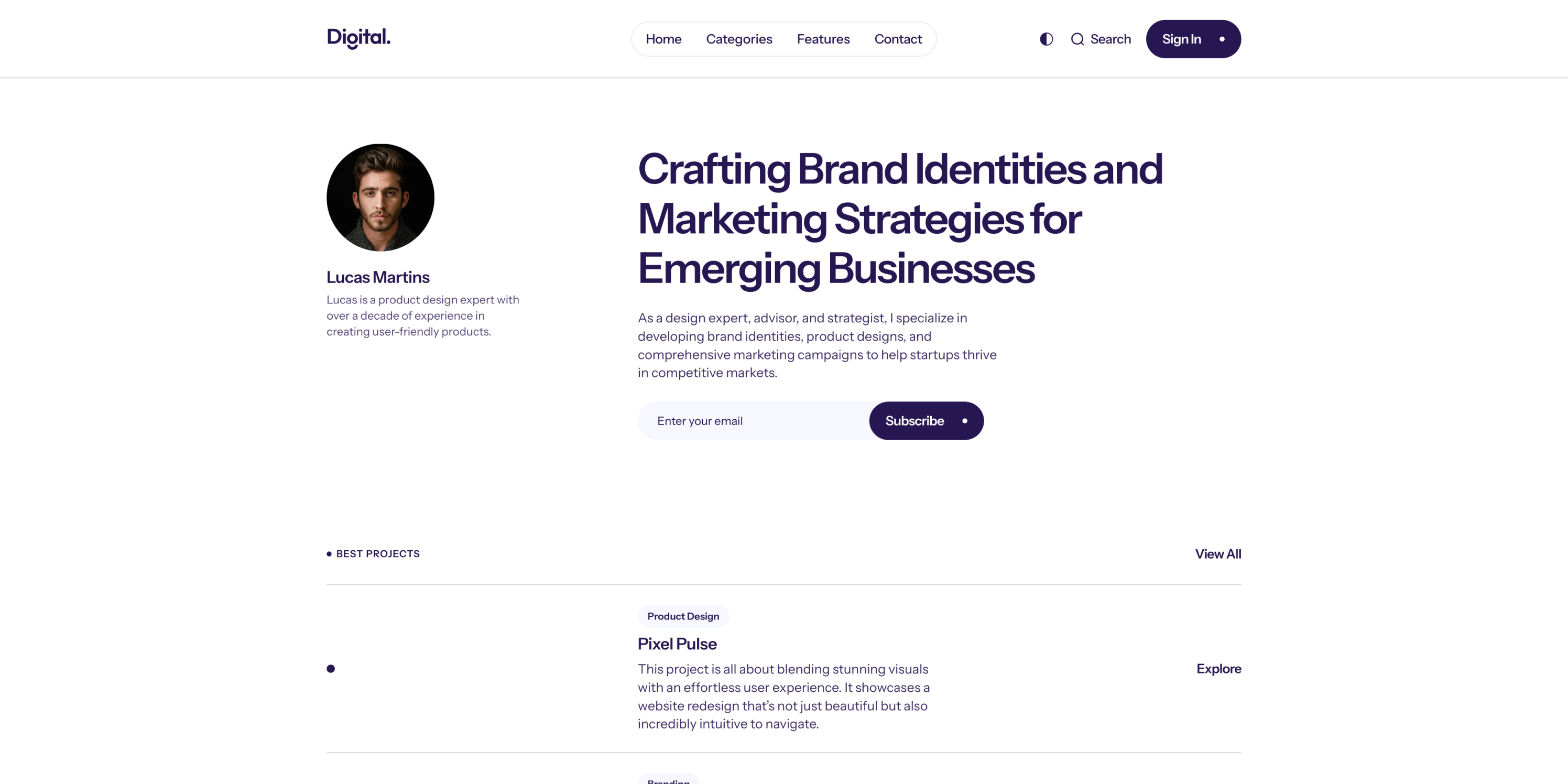 Digital - Versatile Ghost Theme for Blogs & Portfolios | High Five Themes