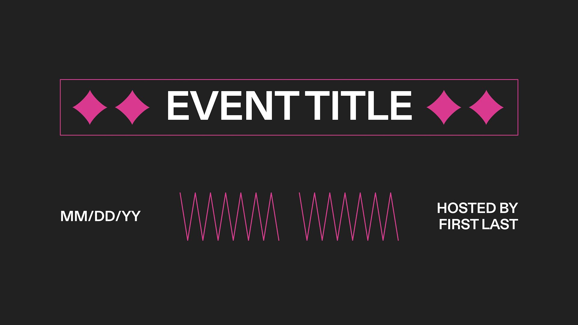 Poster Maker - Event Title