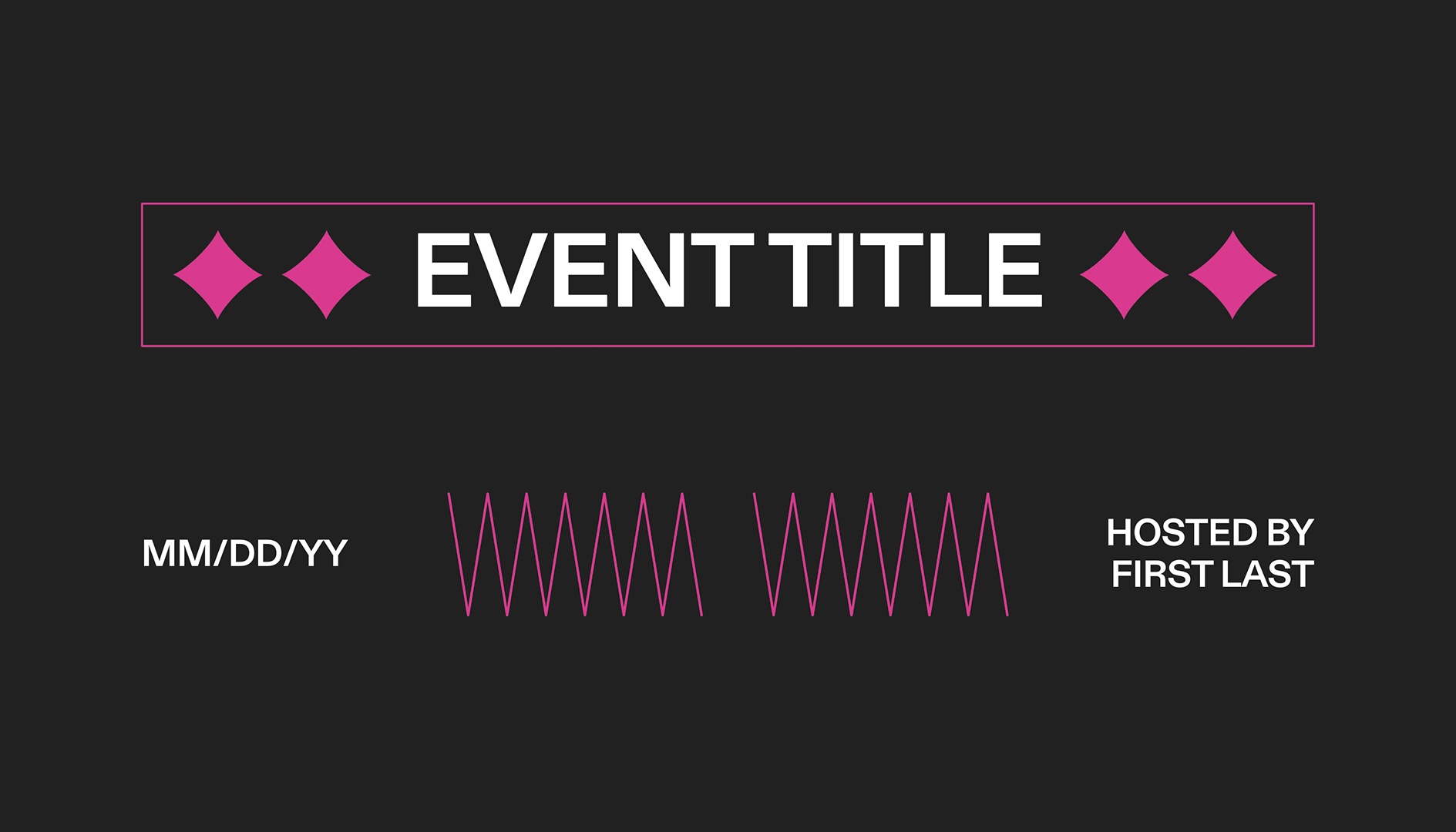 Poster Maker - Event Title