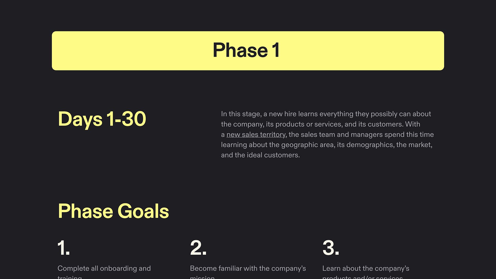 Sales 30-60-90 Plan - Phase 1