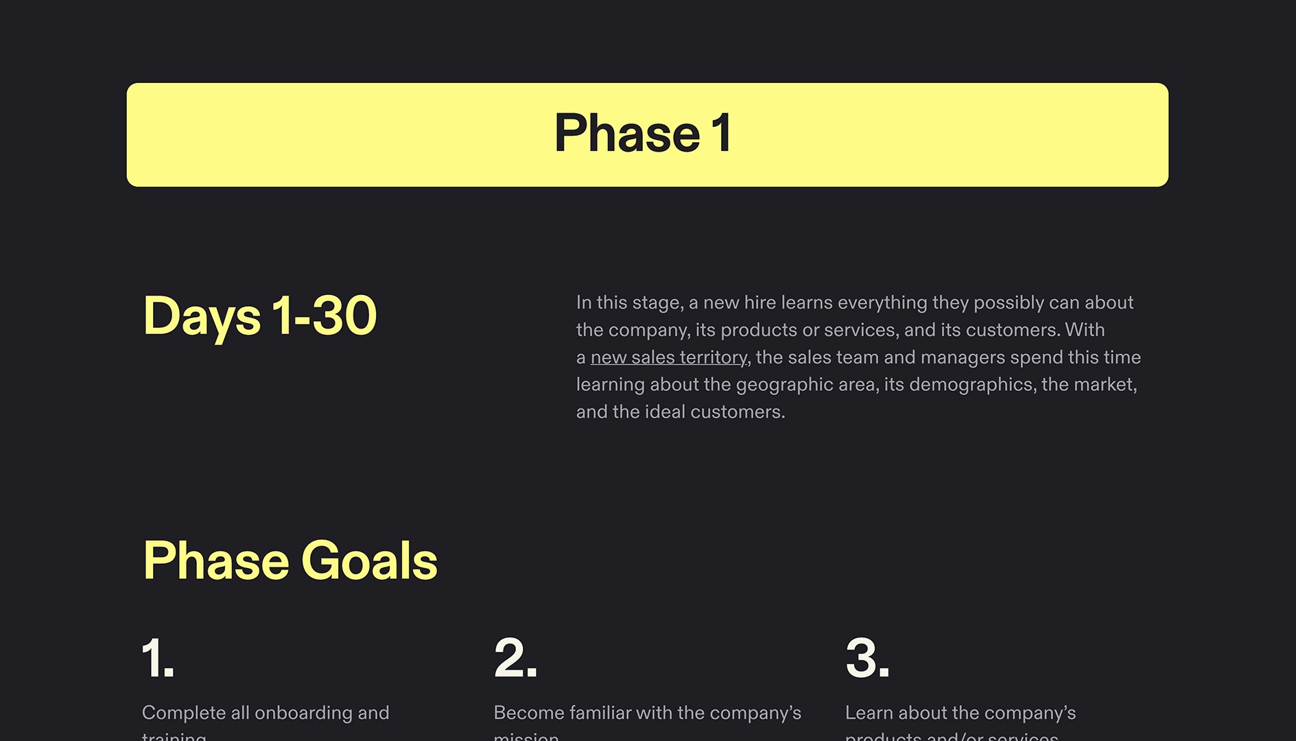 Sales 30-60-90 Plan - Phase 1