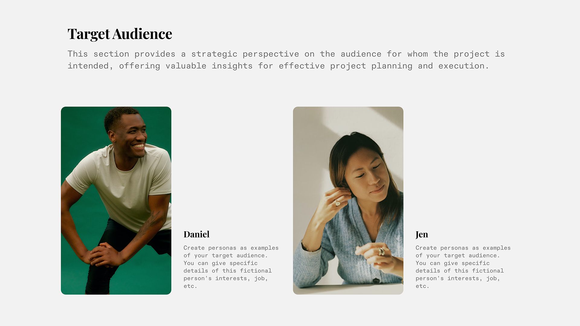 Marketing Project Brief - Audience