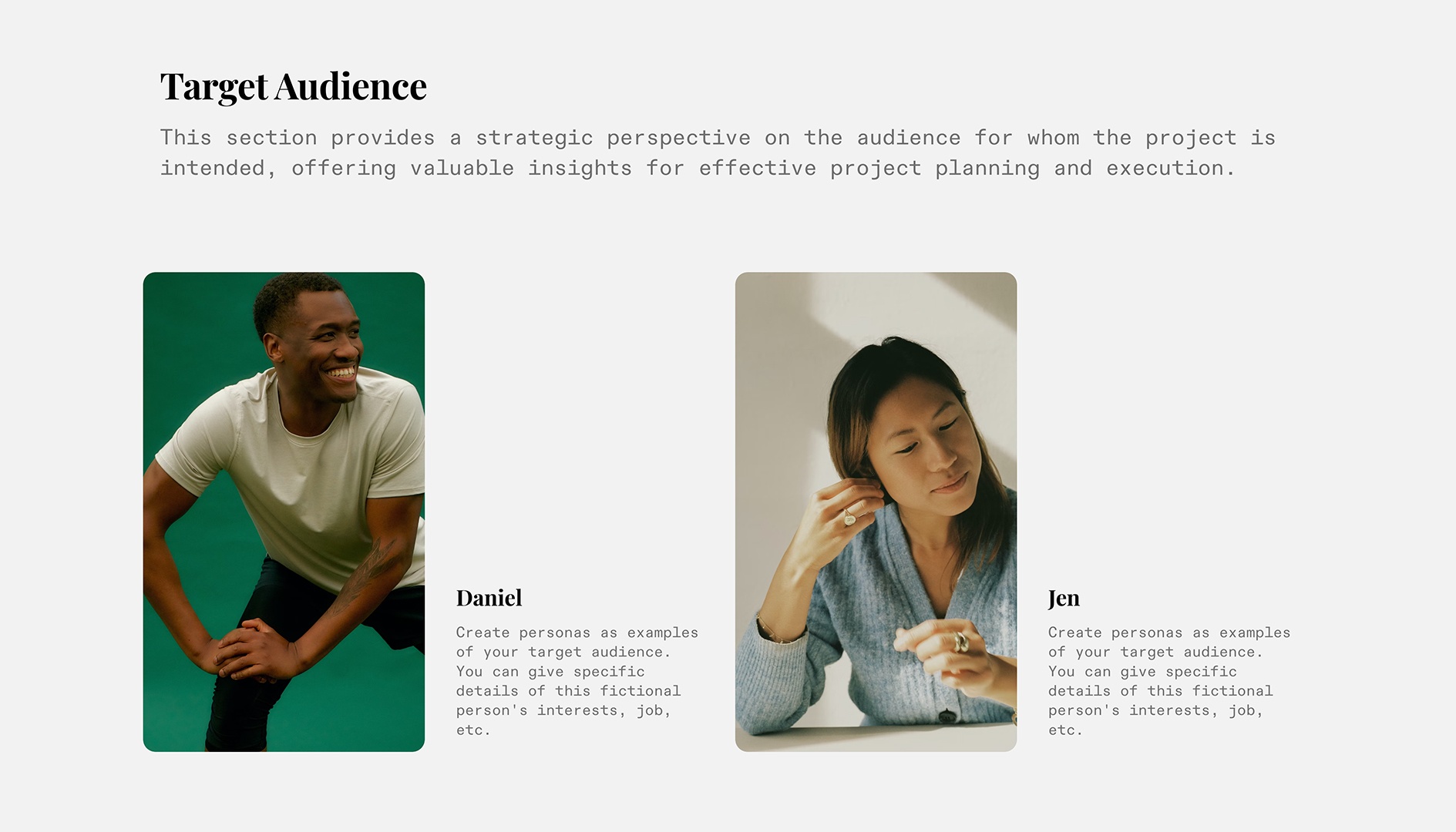 Marketing Project Brief - Audience