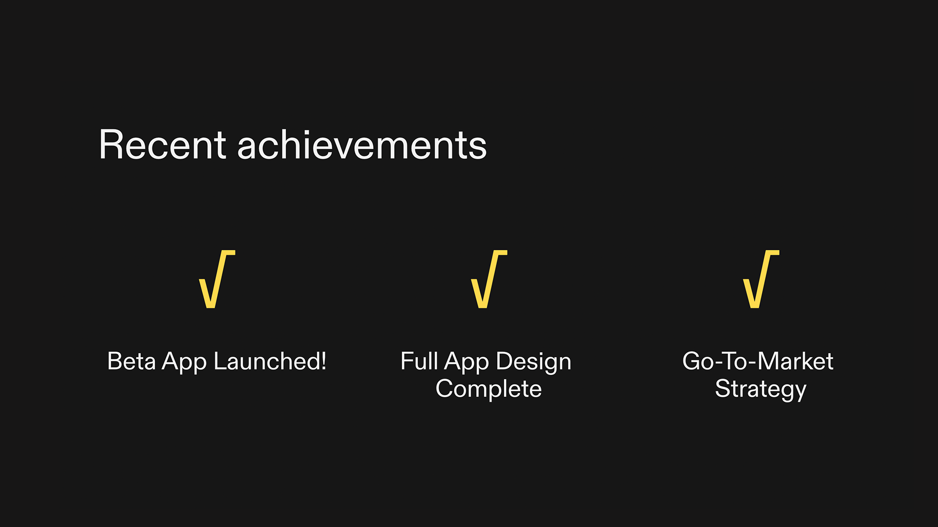 Client Status Update - Recent Achievements