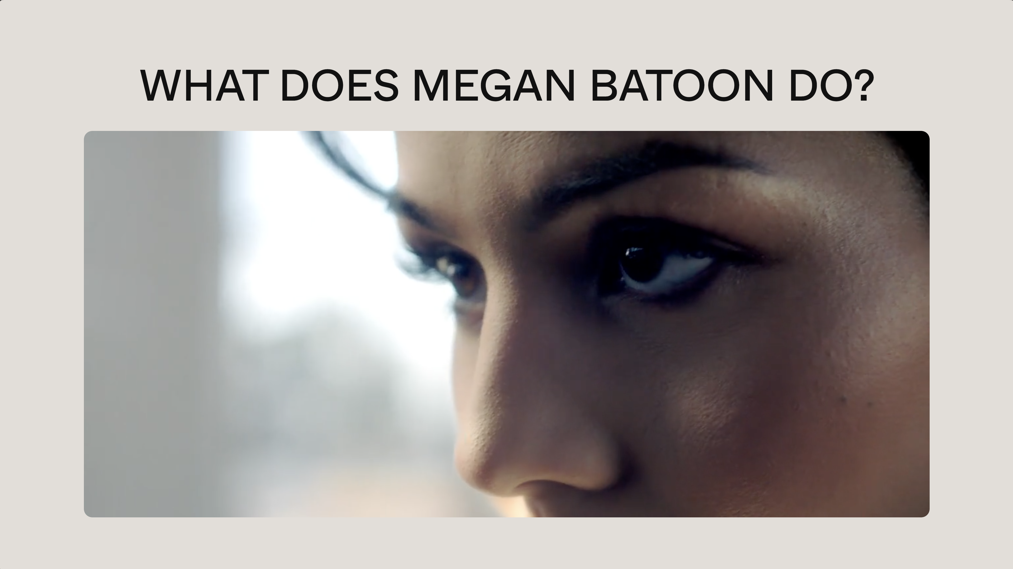 Creator Media Kit - Megan Batoon