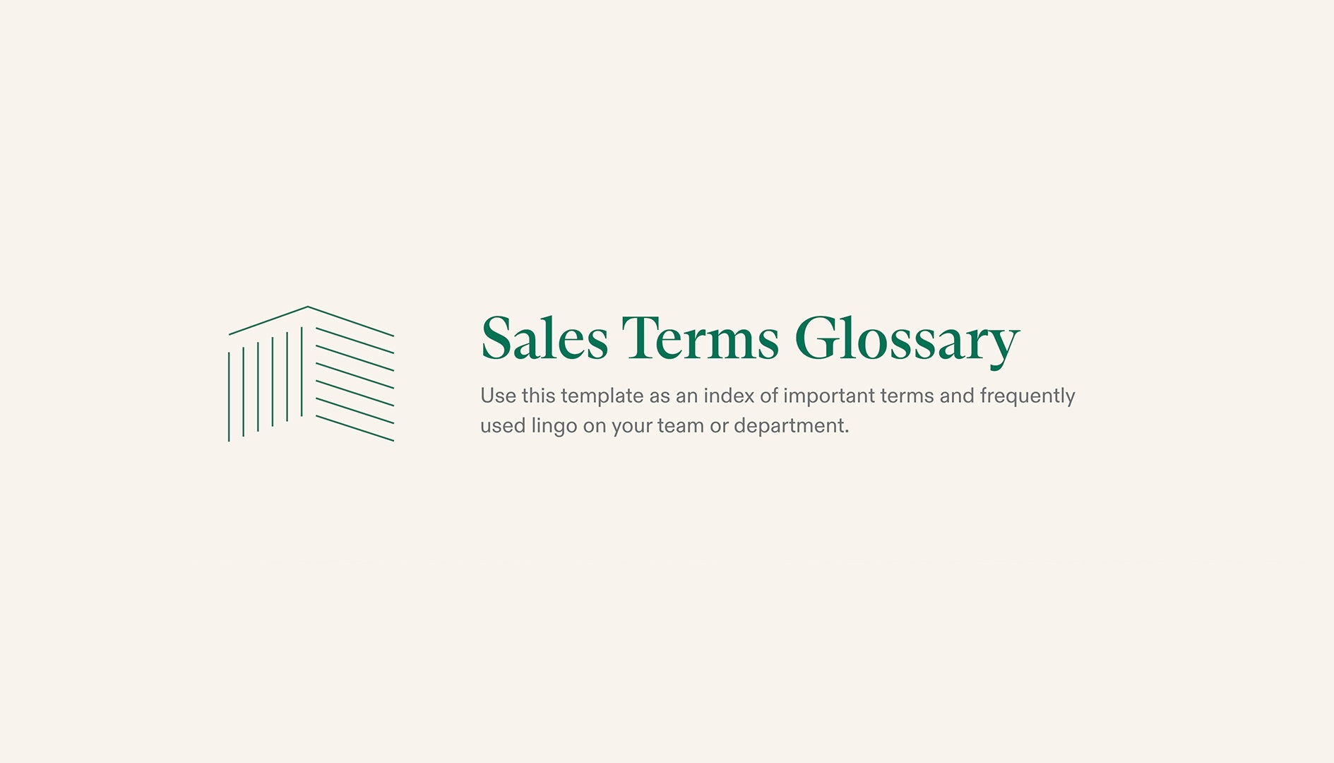 Sales Terms Glossary - Title