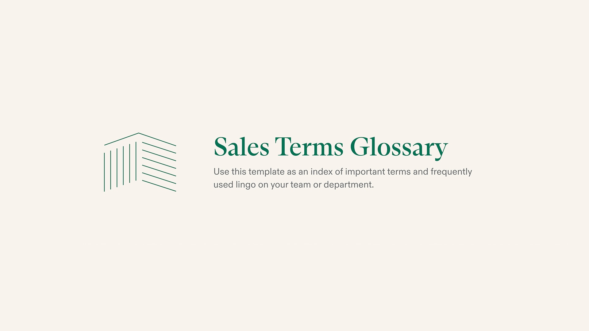 Sales Terms Glossary - Title