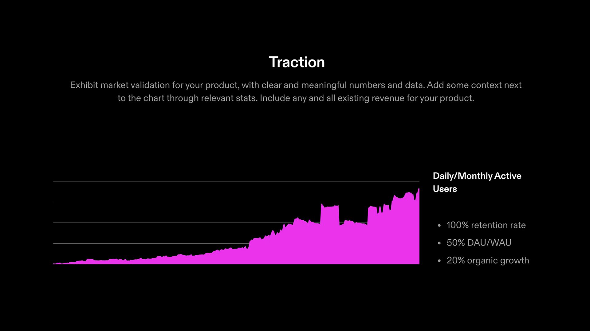Early Stage Seed Pitch Deck - Traction