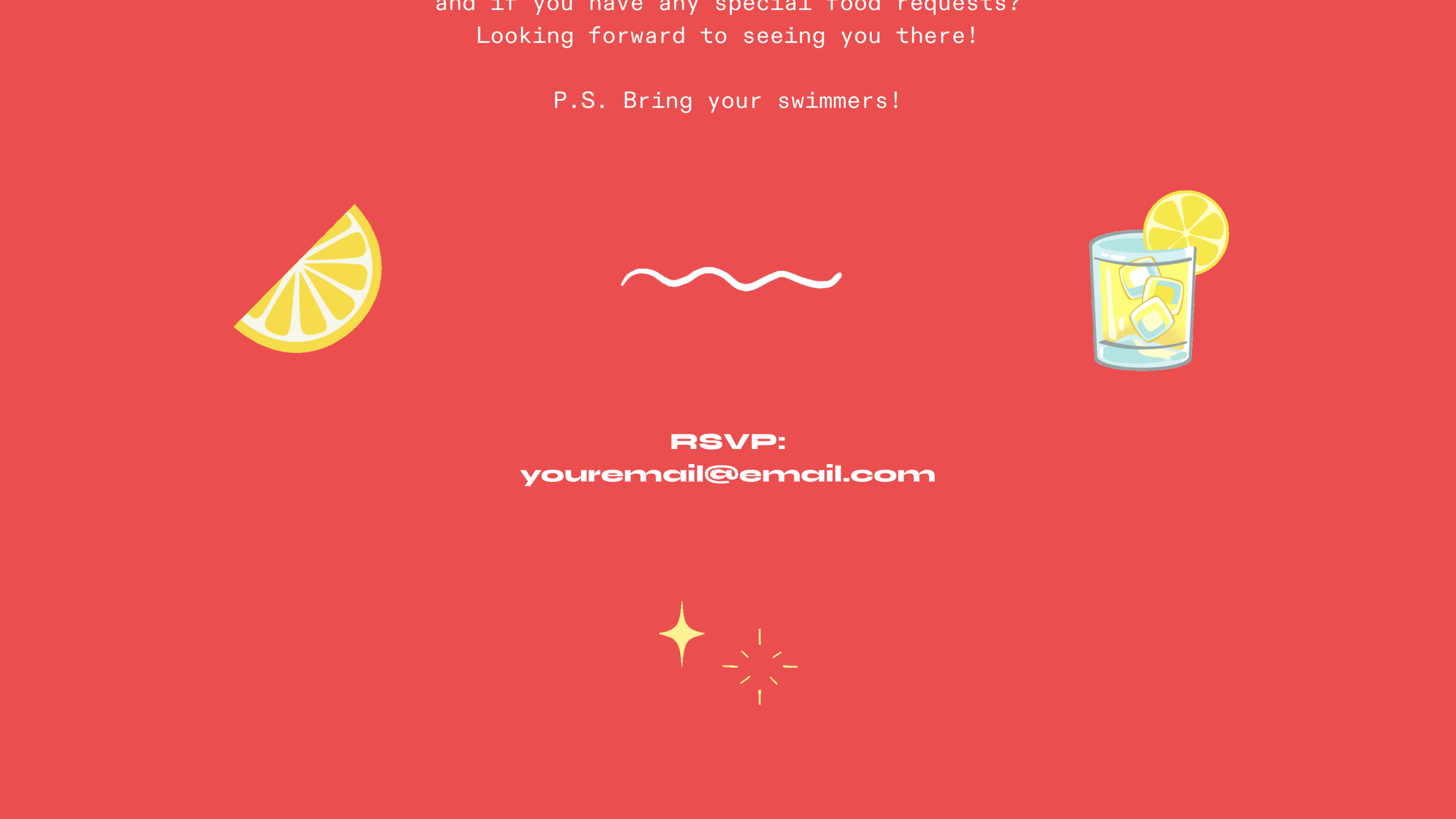 Party Flyer — RSVP Section