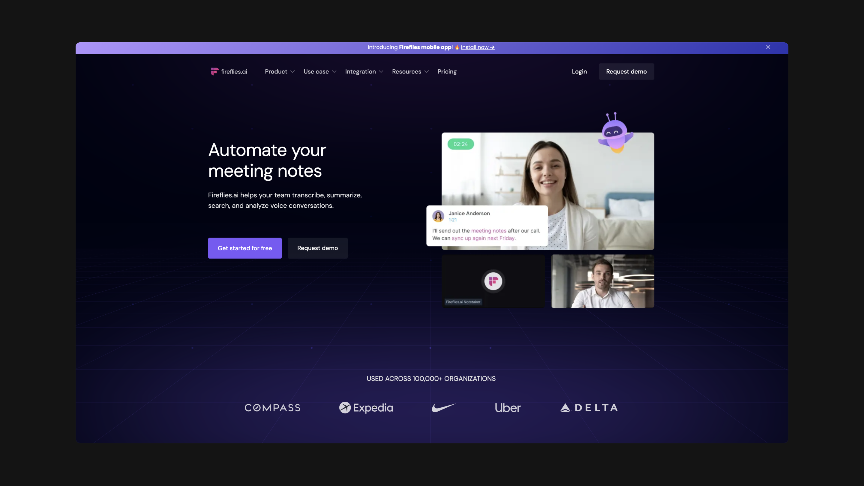 Fireflies Meeting Assistant